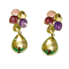 Floral Golden Drop Earring