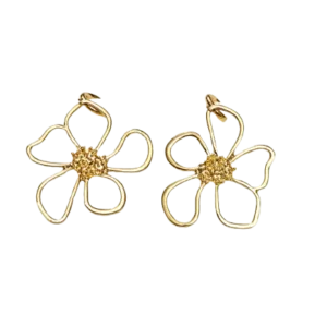 Golden Flower Earrings